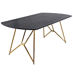 Обеденный стол на металлических ножках Ward Brass Dining Table варинант исполнения - 1 | Loft Concept в Волгограде