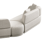 Угловой диван Calypso с поворотным механизмом и пуфом   варинант исполнения - 5 | Loft Concept в Волгограде