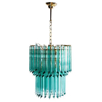 Дизайнерская люстра Blue Lagoon glass бирюзовое стекло  варинант исполнения - 2 | Loft Concept в Волгограде