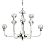 Люстра с 8-ю лампами и гранеными стеклянными плафонами Prism Gala варинант исполнения - 1 | Loft Concept в Волгограде