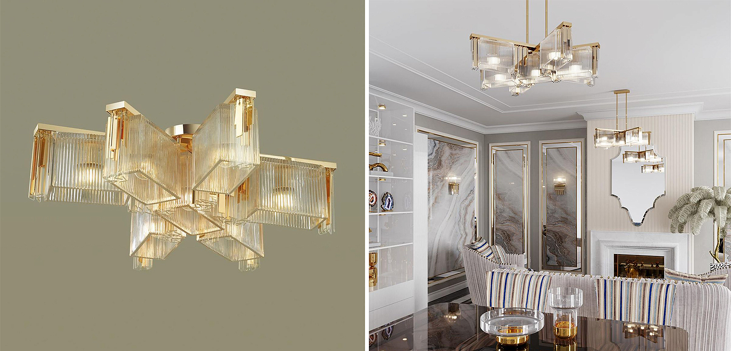 Люстра Madelen Gold Chandelier 7 Люстра Madelen Gold Chandelier 7 - Loft-Concept в Волгограде