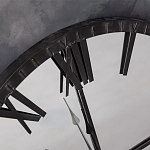 Часы настенные зеркальные с чёрным металлическим циферблатом Mirror Tower Clock варинант исполнения - 2 | Loft Concept в Волгограде