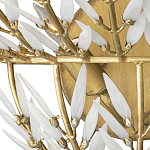 Бра золотого цвета с белыми стеклянными лепестками Hanging Flowers варинант исполнения - 1 | Loft Concept в Волгограде