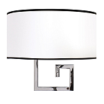 Бра с белым овальным абажуром с черной окантовкой Natural Concepts варинант исполнения - 1 | Loft Concept в Волгограде