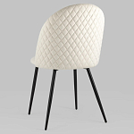 Мягкий стул в бежевом велюре Miruna Chair варинант исполнения - 5 | Loft Concept в Волгограде