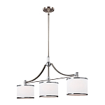 Люстра линейная с 3-мя белыми цилиндрическими плафонами Feiss варинант исполнения - 2 | Loft Concept в Волгограде