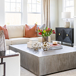 Тумба черная из дерева двухдверная Geometric Double Door Nightstand варинант исполнения - 6 | Loft Concept в Волгограде