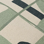 Подушка декоративная зеленого цвета с геометрическим рисунком Divine Abstractions варинант исполнения - 2 | Loft Concept в Волгограде