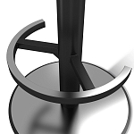 Барный стул вращающийся со спинкой и подлокотниками Douglas Rhombus Синий Велюр варинант исполнения - 4 | Loft Concept в Волгограде