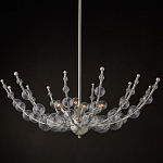 Люстра  с круглыми прозрачными шарами на серебряном каркасе Silver Stalk варинант исполнения - 4 | Loft Concept в Волгограде