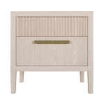 Прикроватная Тумбочка Primo с двумя ящиками Светлый дуб варинант исполнения - 7 | Loft Concept в Волгограде