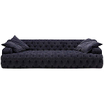 Трехместный диван темно-синий Campion Deep Blue Sofa варинант исполнения - 1 | Loft Concept в Волгограде