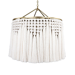 Люстра белая плетеная с кисточками Boho Tassel Chandelier варинант исполнения - 1 | Loft Concept в Волгограде