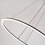 Светодиодная люстра Black LED Circle and Ball Lamp варинант исполнения - 5 | Loft Concept в Волгограде