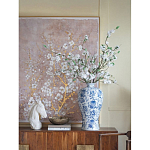 Ваза фарфоровая высокая с синими цветочными мотивами Independence варинант исполнения - 4 | Loft Concept в Волгограде