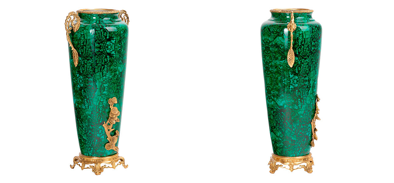Ваза фарфоровая высокая малахит Malachite Ваза фарфоровая высокая малахит Malachite - Loft-Concept в Волгограде