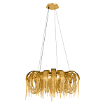 Люстра круглая подвесная с металлическими дугами и длинными цепочками 80 см Atlantis Chain варинант исполнения - 10 | Loft Concept в Волгограде