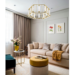 Люстра в форме шестиугольника с хрустальным декором Agace Crystal Chandelier варинант исполнения - 2 | Loft Concept в Волгограде