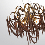 Люстра подвесная с переплетенными металлическими лентами и цепочками Atlantis Chain варинант исполнения - 3 | Loft Concept в Волгограде