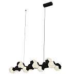 Люстра линейная с геометрическими черно-белыми плафонами Modestra варинант исполнения - 1 | Loft Concept в Волгограде