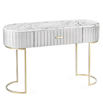 Консоль овальная на золотистых фигруных ножках Wall Console варинант исполнения - 1 | Loft Concept в Волгограде