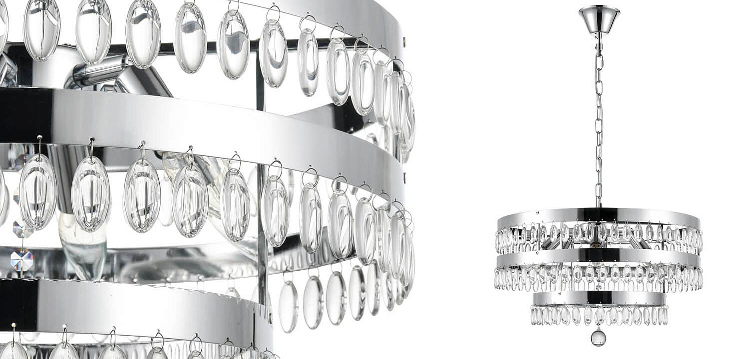 Люстра Oberon Chandelier chrome 50 Люстра Oberon Chandelier chrome 50 - Loft-Concept в Волгограде