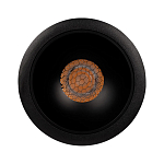 Встраиваемый спот светодиодный круглый черного цвета с углублением Ombra Lux  варинант исполнения - 2 | Loft Concept в Волгограде
