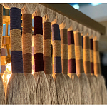 Люстра квадратная плетеная с бахромой Wicker Square Chandelier with Tassels варинант исполнения - 5 | Loft Concept в Волгограде