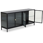 Сервант четырехдверный с рифленым стеклом The Keeper варинант исполнения - 2 | Loft Concept в Волгограде