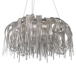 Люстра круглая подвесная с металлическими дугами и длинными цепочками 80 см Atlantis Chain варинант исполнения - 7 | Loft Concept в Волгограде