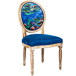 Стул из натурального бука с цветочным принтом Impressionism in Art варинант исполнения - 2 | Loft Concept в Волгограде