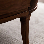 Кофейный стол овальный из дерева с 2-мя ящиками Coffee Walnut Table варинант исполнения - 10 | Loft Concept в Волгограде