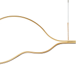 Подвесной светильник волнообразный изогнутый на двух тросах 103 см Spiral Lighting варинант исполнения - 2 | Loft Concept в Волгограде