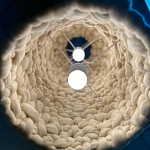 Вязаный подвесной светильник из шерсти Dome Wool Lamp  варинант исполнения - 5 | Loft Concept в Волгограде