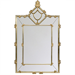 Зеркало прямоугольное Golden Classic Ornament Mirror варинант исполнения - 2 | Loft Concept в Волгограде