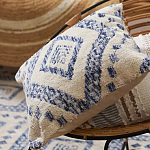 Чехол на подушку с узором в этно-стиле Blue Ikat варинант исполнения - 6 | Loft Concept в Волгограде