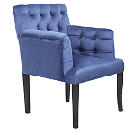 Кресло Addison Chic Armchair deep blue velour варинант исполнения - 1 | Loft Concept в Волгограде