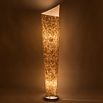 Торшер из перламутра на металлическом каркасе Indonesian Lamps варинант исполнения - 4 | Loft Concept в Волгограде