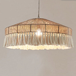 Люстра круглая плетеная с кисточками Dome Sun Glow варинант исполнения - 3 | Loft Concept в Волгограде