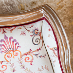 Трехместный диван из массива бука бежевый с растительным орнаментом Raffael Renaissance Beige Sofa варинант исполнения - 3 | Loft Concept в Волгограде