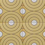 Дизайнерская плитка с узором Диски варинант исполнения - 1 | Loft Concept в Волгограде