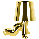 Настольная лампа фигурная цвета золото с гладким абажуром Высота 17 см Sophia варинант исполнения - 4 | Loft Concept в Волгограде