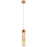Подвесной светильник золото Sparkling Bubbles Tube Gold Amber Hanging Lamp варинант исполнения - 2 | Loft Concept в Волгограде