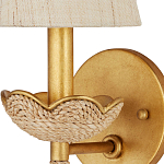 Бра из кованого железа с отделкой плетеной веревкой и сусальным золотом Parisian Style варинант исполнения - 2 | Loft Concept в Волгограде