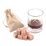 Камни для охлаждения виски из розового мрамора Natural Stone Cube варинант исполнения - 5 | Loft Concept в Волгограде