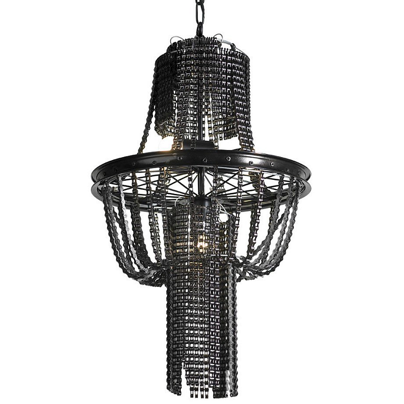 Люстра Chain chandelier Жемчужно-черный Люстра Chain chandelier Жемчужно-черный в Волгограде | Loft Concept