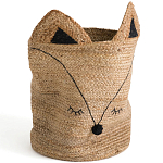 Плетеная корзина для детской в виде лисы Foxy Wicker Basket варинант исполнения - 4 | Loft Concept в Волгограде