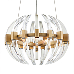 Люстра круглая с прозрачными элементами в форме полумесяца Crystal Crescent варинант исполнения - 2 | Loft Concept в Волгограде