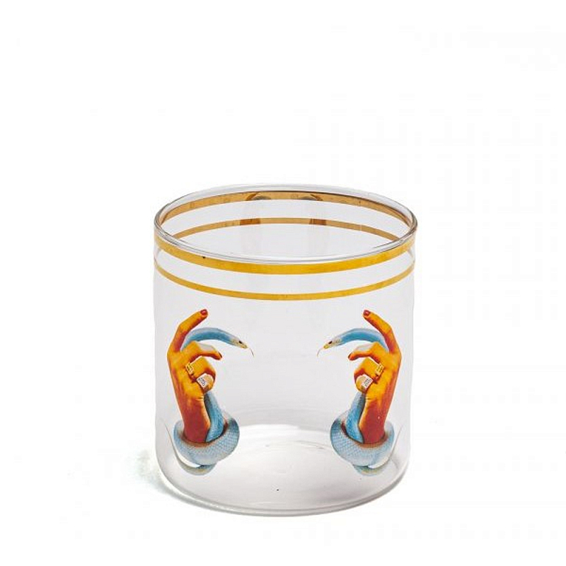 Стакан Seletti Hands With Snakes 2 Прозрачное Стекло Золотой Стакан Seletti Hands With Snakes 2 Прозрачное Стекло Золотой в Волгограде | Loft Concept