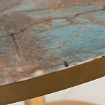 Стол обеденный круглый на золотистом основании Status Model варинант исполнения - 2 | Loft Concept в Волгограде